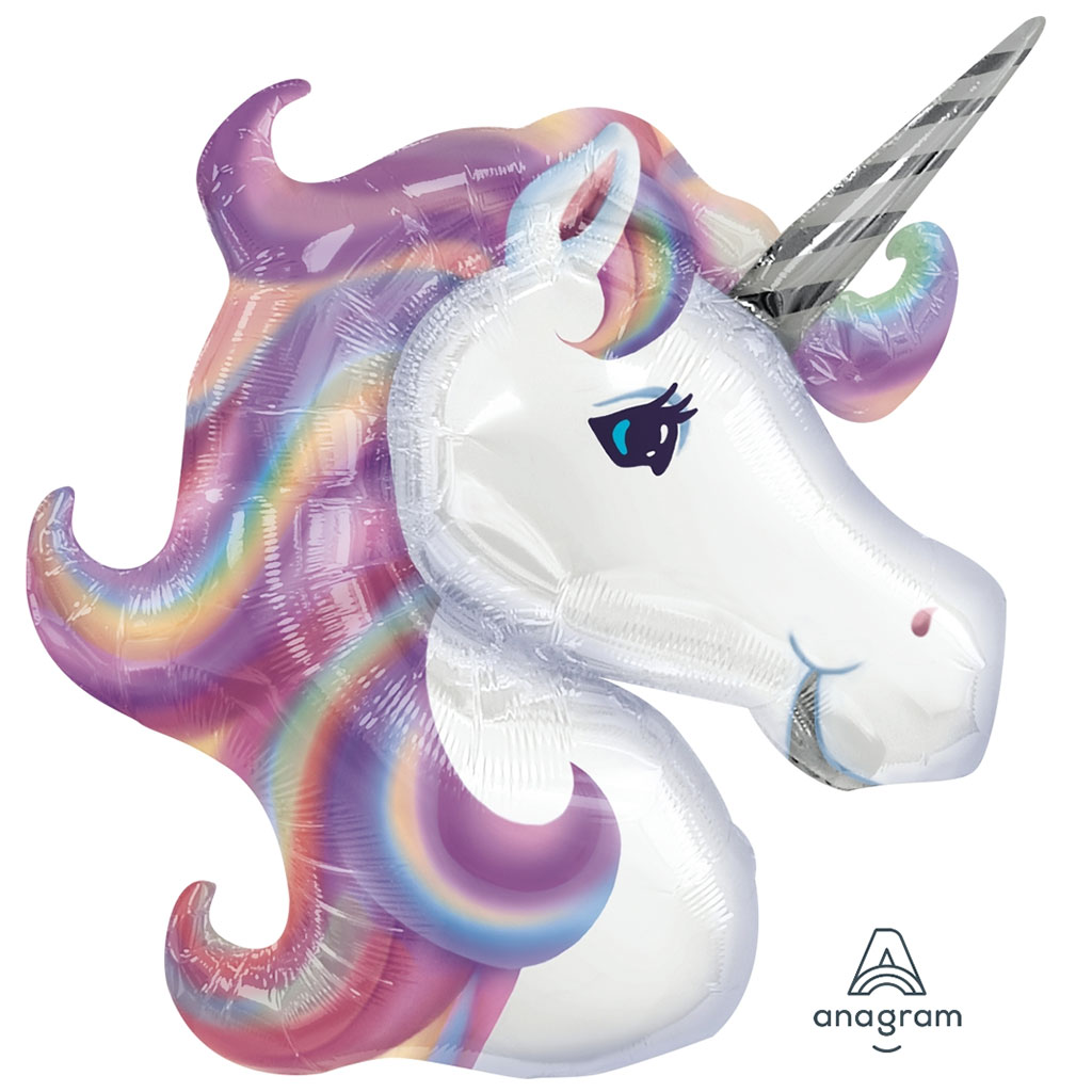 Unicorn Lavender Head Foil Balloon 33inch