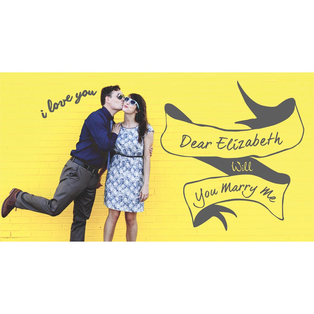 Wedding Proposal Customised Banner #5