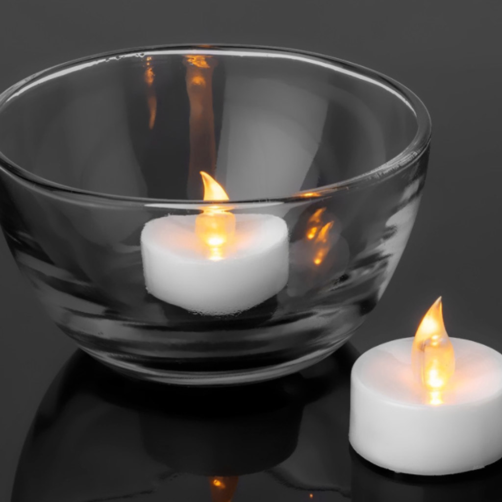 Show 24pcs Battery Operated Tealight LED Flameless Candle Proposal image