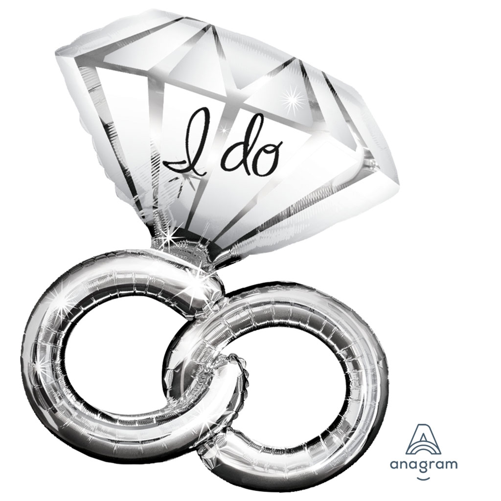 Wedding Proposal Ring I Do Foil Balloon 30inch
