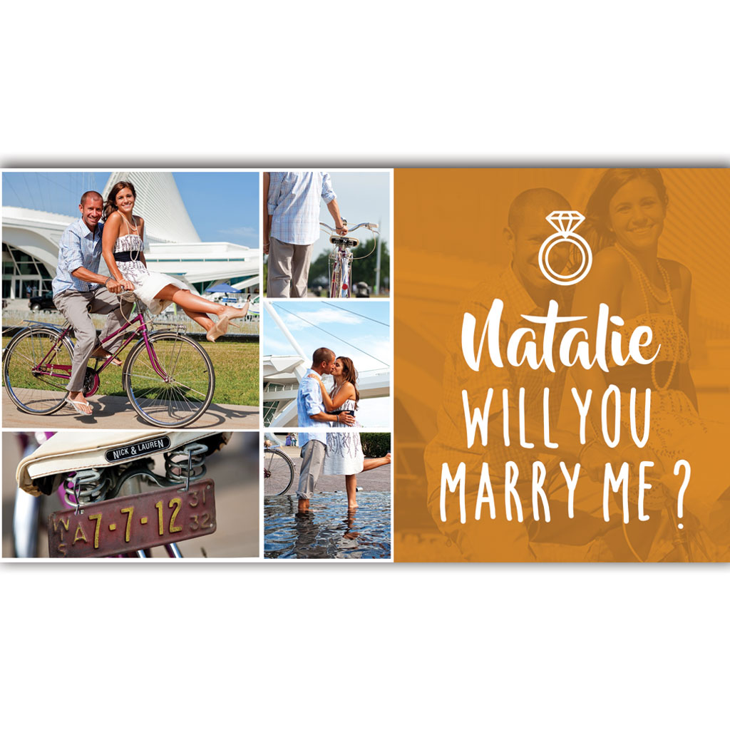 Wedding Proposal Customised Banner #8