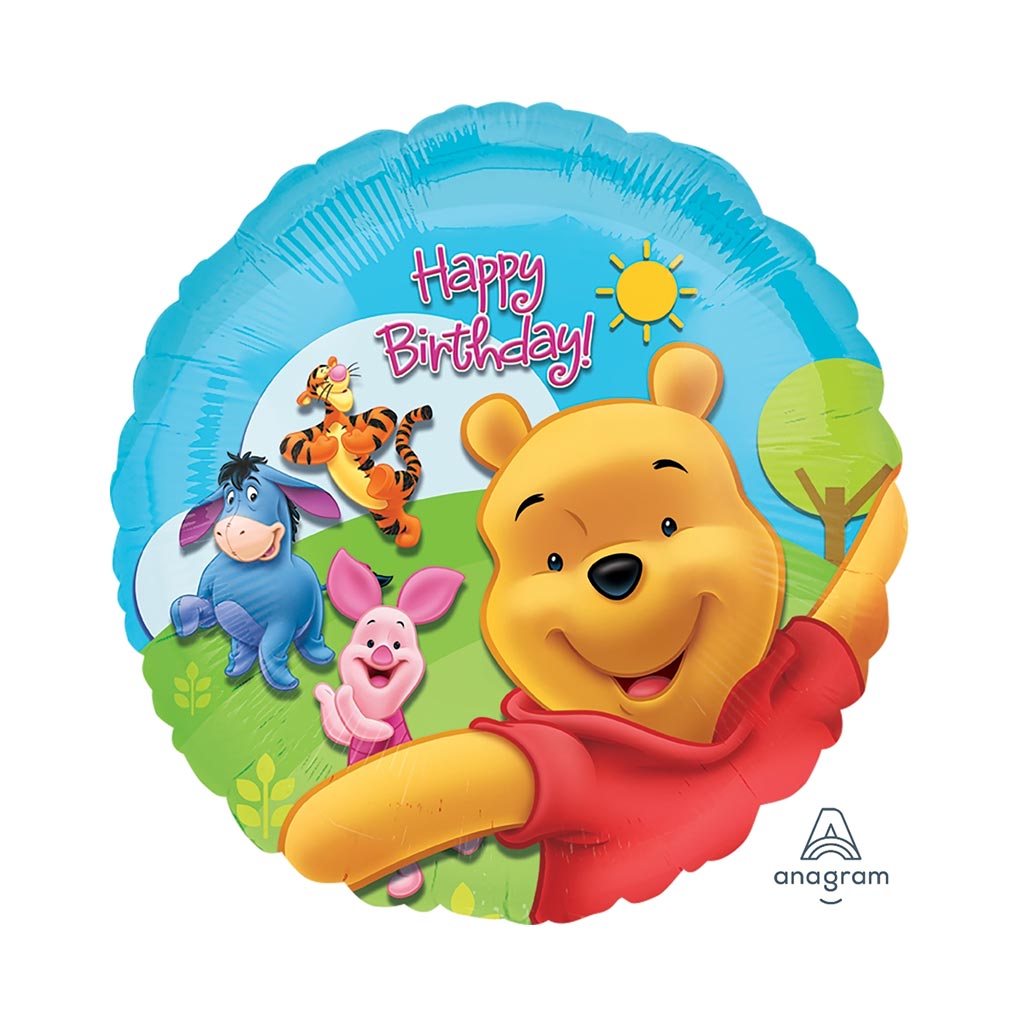 Winnie The Pooh & Friends Happy Birthday Foil Balloon 18inch