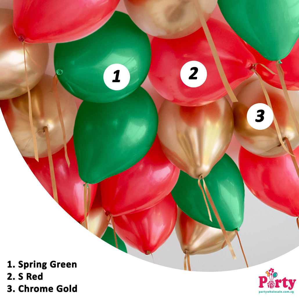 Christmas balloon colour inspiration