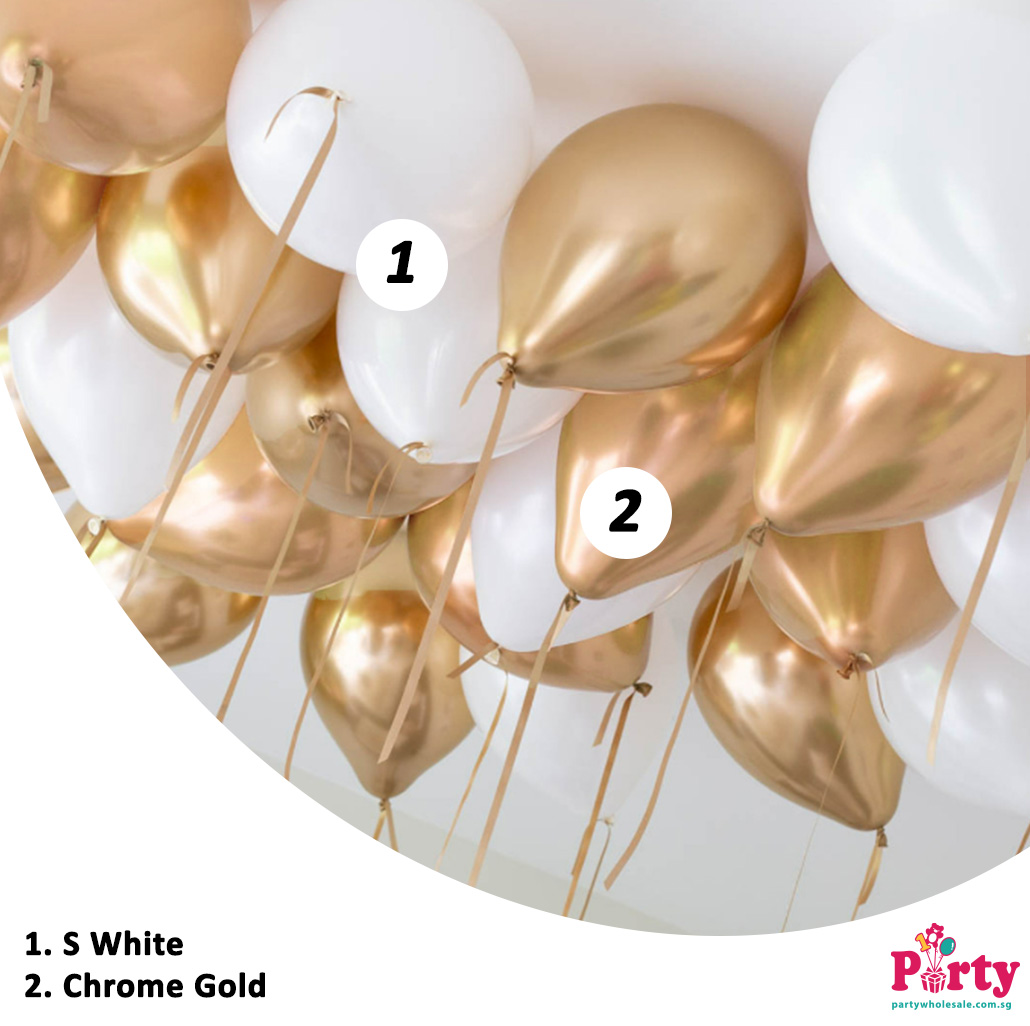 Classy White balloon colour inspiration