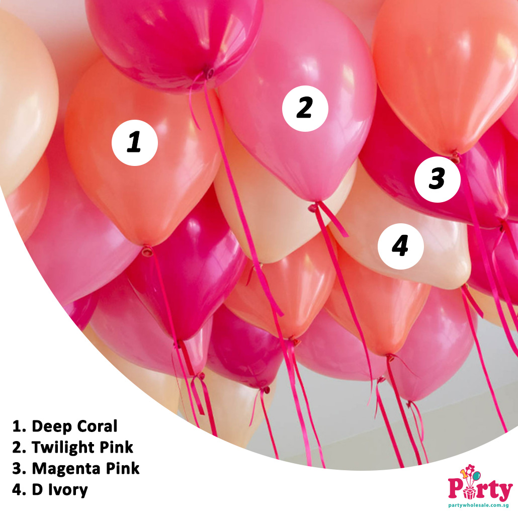 Luau balloon colour inspiration