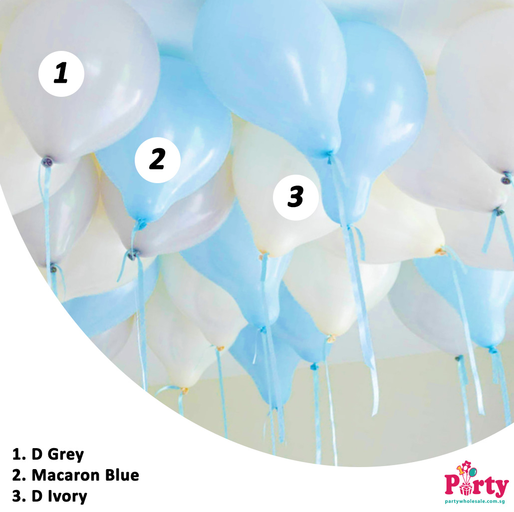 Macaron Blue balloon colour inspiration
