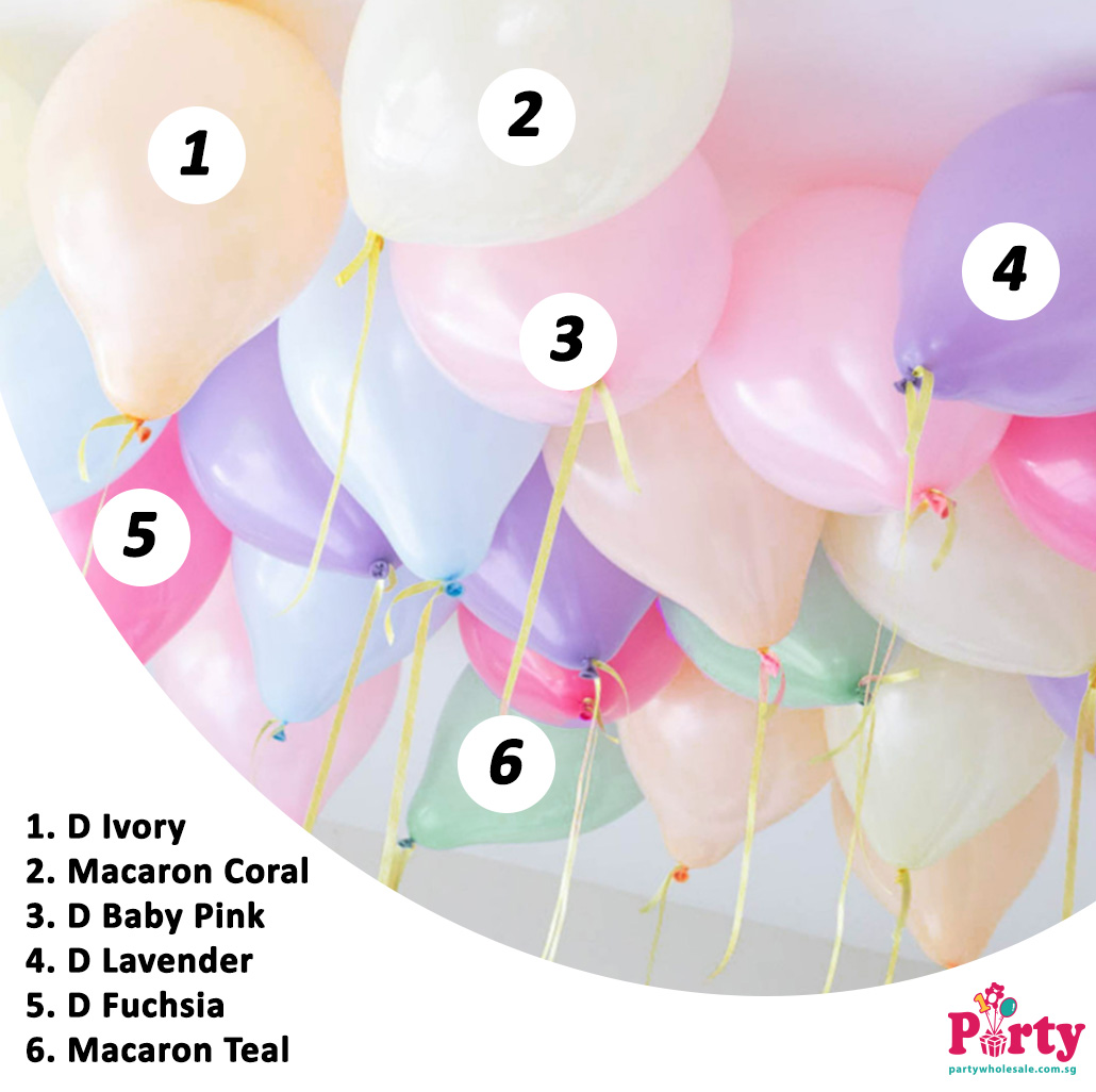 Pastel Rainbow balloon colour inspiration