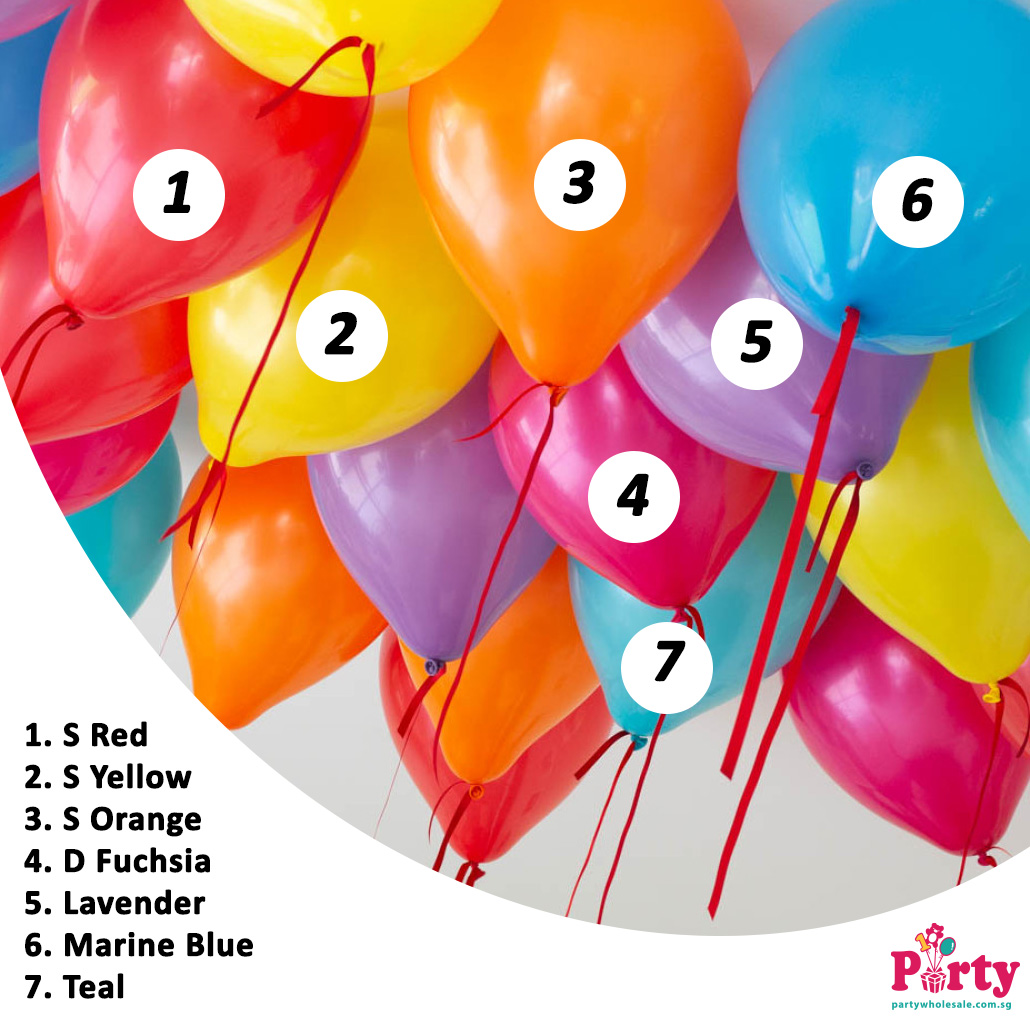 Rainbow balloon colour inspiration