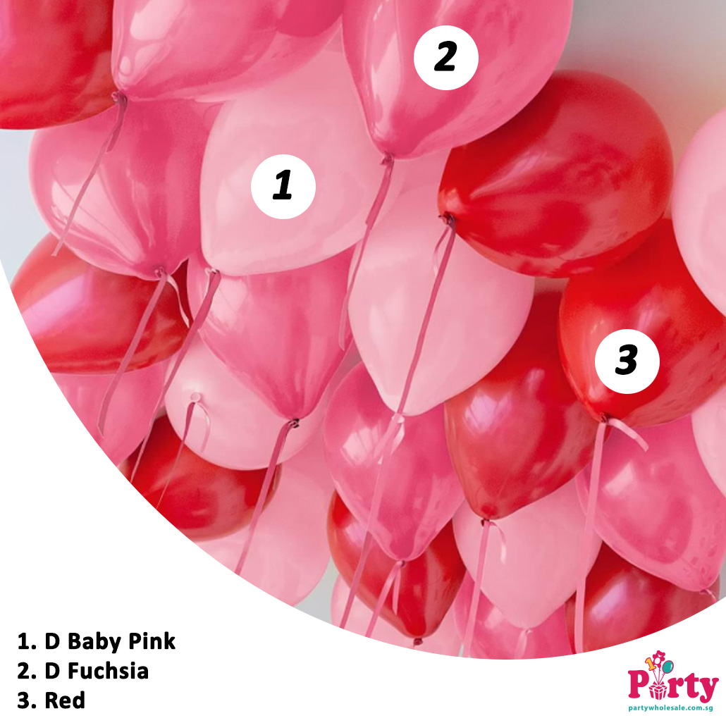 Romantic balloon colour inspiration