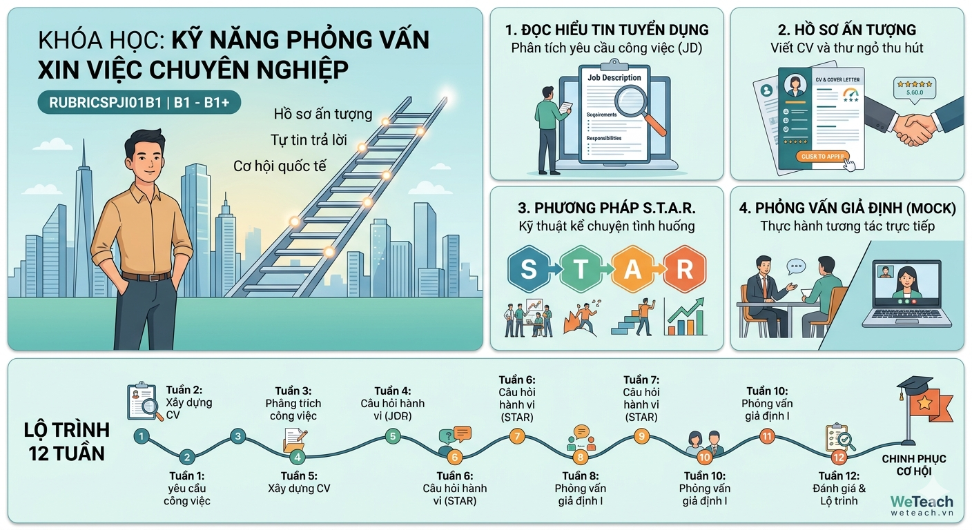 KHÓA HỌC: KỸ NĂNG PHỎNG VẤN XIN VIỆC CHUYÊN NGHIỆP [2]