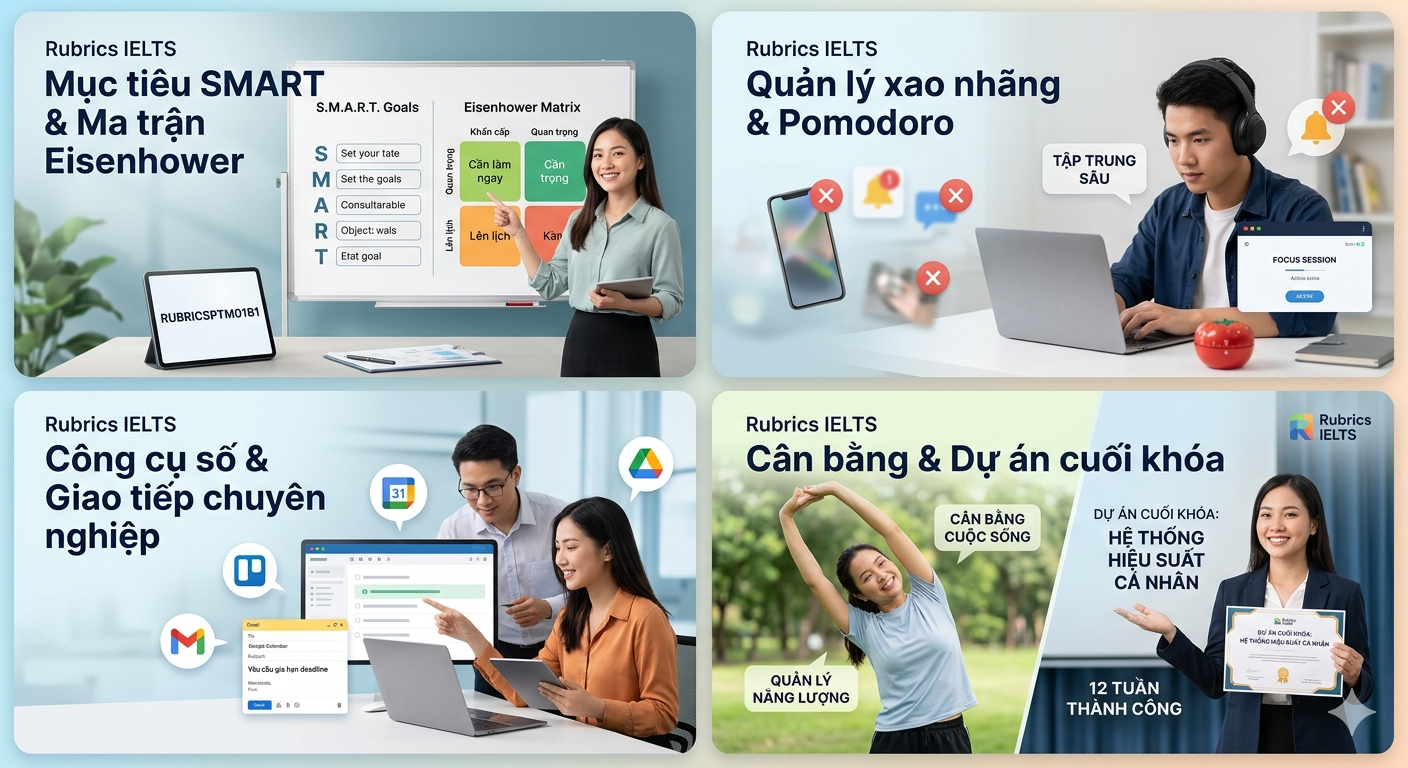 KHÓA HỌC: QUẢN TRỊ HIỆU SUẤT & THỜI GIAN (PRODUCTIVITY AND TIME MANAGEMENT)