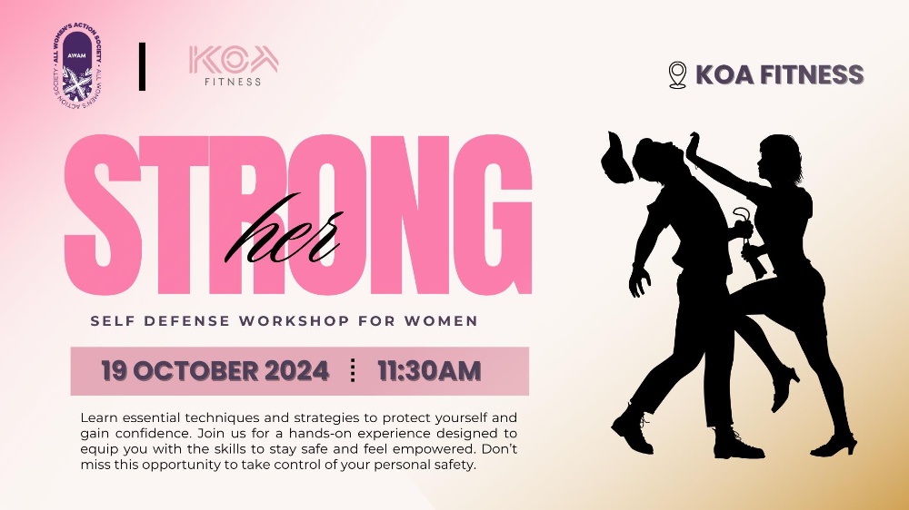 StrongHER October : Self Defense Workshop for Women