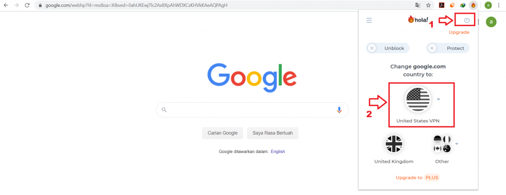 Cara Memasang VPN Percuma Pada Chrome