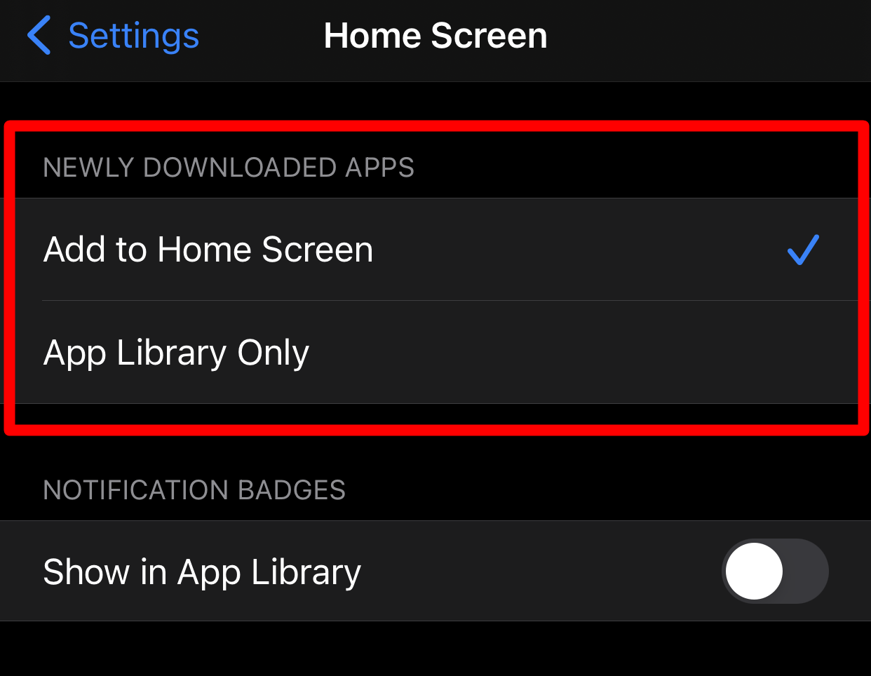 Tambah aplikasi ke Home Screen