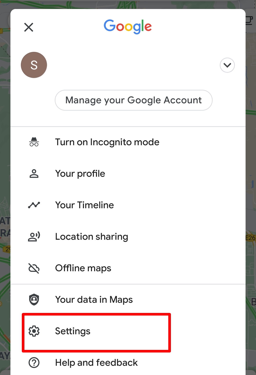 dark mode Google Maps