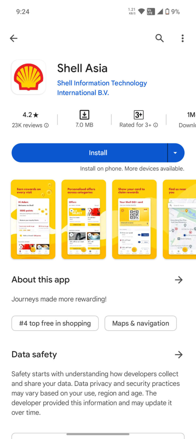 Kami Cuba Isi Minyak Dengan Aplikasi Shell Asia, Ini Hasilnya