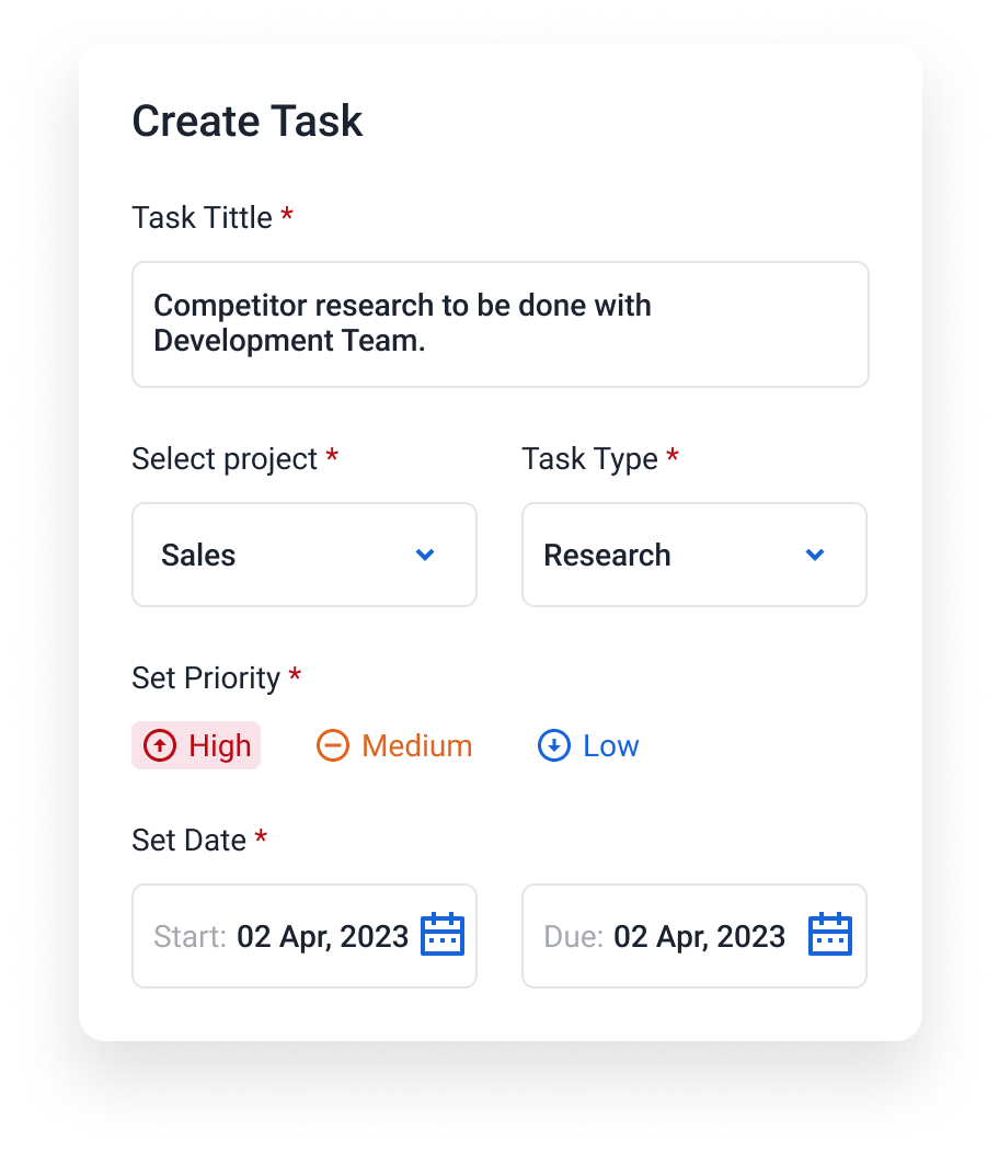 Create Employee Tasks