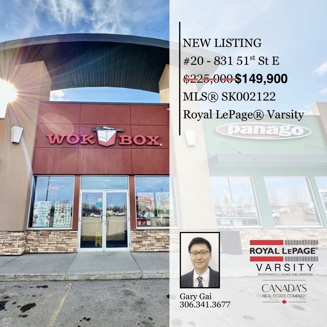 市内51街高客流地段的成熟知名大品牌连锁快餐厅Wok Box出售，难得商机。既可加盟经营，也可经营自己独立品牌，高档装修、全套厨房设备（含步入式冷藏&冷冻库）。餐厅面积1350平方英尺，设35个餐位，年营业额约36万。现有员工经验丰富且业务熟练，可保障新业主顺利接手。租金条件优厚（月租金$3,427+$1,831物业费），运营简便，业务稳定且发展潜力可观。挂牌价格：$149900。详情请联系地产经纪Gary Gai 盖王睿 3063413677 微信：gary3677 网站：garygai.com