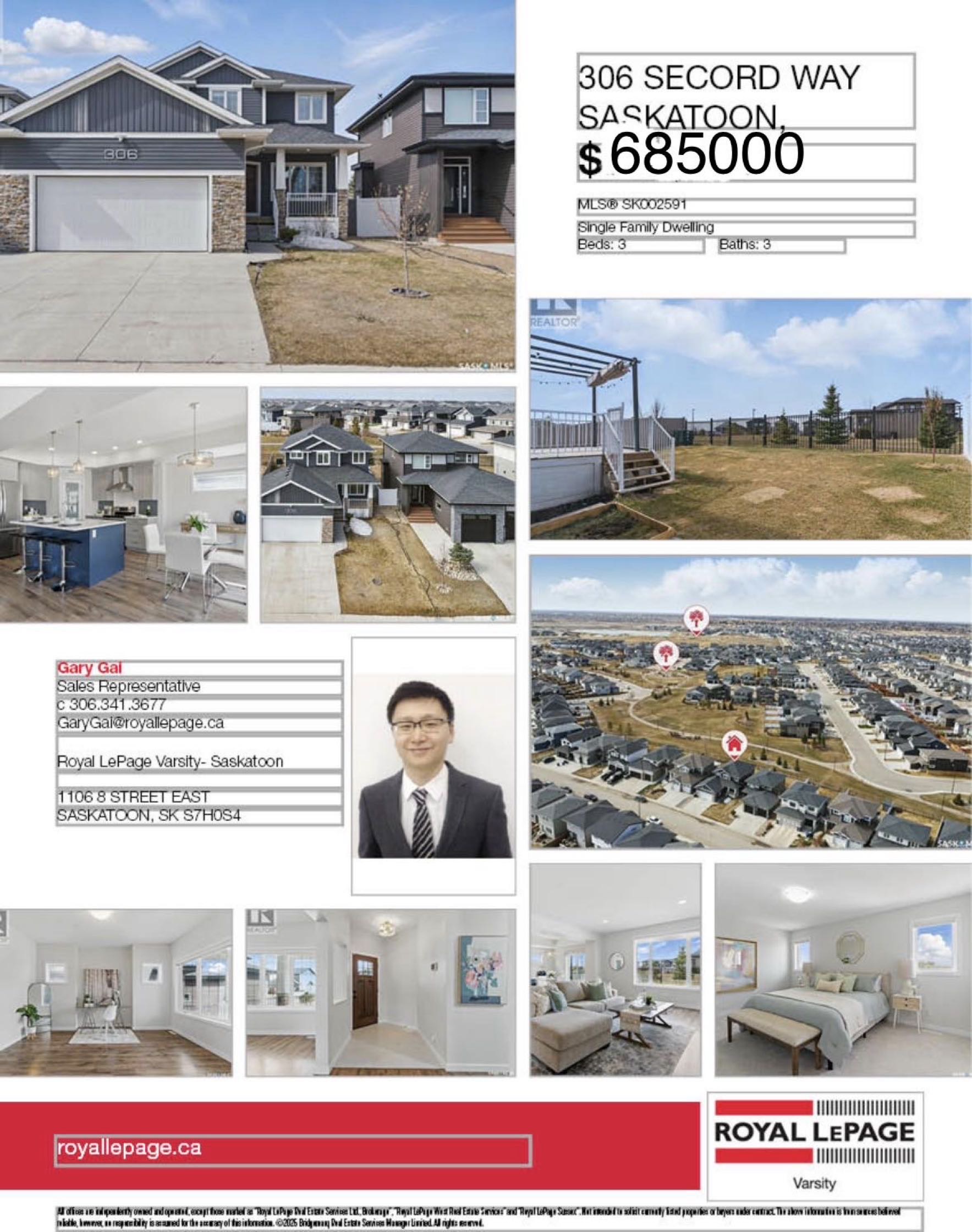 Public Open House公众开放看房 306 Secord Way 4月19日 周日11:00AM-1:00PM Gary Gai或者同事Dominic Parent会在此迎接🙏 ————— Brighton小区背靠公园绿地3房3卫独立屋出售。Montana Home - 2