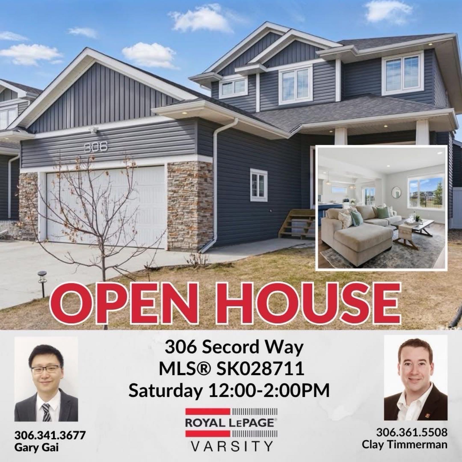 Public Open House公众开放看房 306 Secord Way 4月18日 周六 12:00-2:00PM Gary Gai或者同事Clay Timmerman会在此迎接🙏 ————— Brighton小区背靠公园绿地3房3卫独立屋出售。Montana Homes