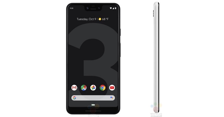 Google Pixel 3 leaked render