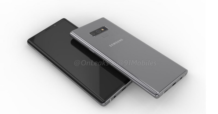 Samsung Galaxy Note 9 render