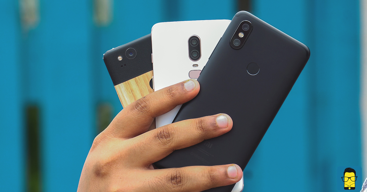 Mi A2, OnePlus 6, Pixel 2