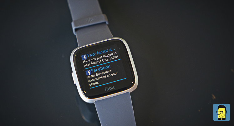fitbit versa lite facebook notifications