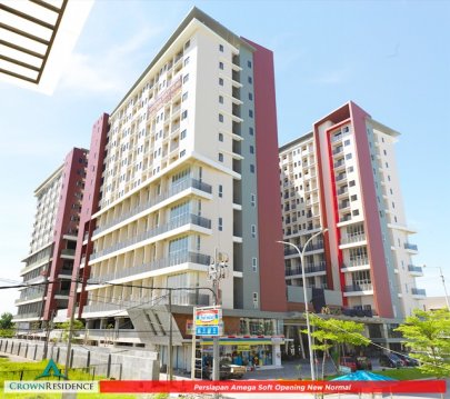 Disewakan Kamar Studio Apartemen Amega Crown Residence (Konsep Syariah) 