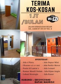 Kosan Murah di Jakarta Selatan Free WiFi