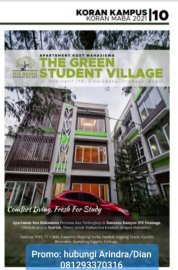 Kos Putri  murah apartemen Green Student Village 1 dan 2 dekat IPB Bogor