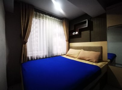 Apartemen 2 Kamar Full Furnished Bandung Pemandangan Kolam Renang