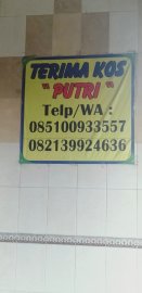 Kos Putri ditengah kota sidoarjo