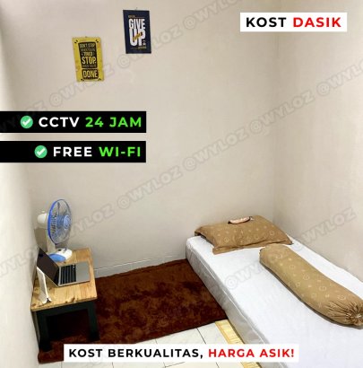 Kost Dasik Baru Murah Pria Fasilitas Springbed Free Wifi CCTV 24 Jam Kebon Jeruk