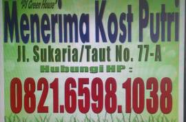 Kost Putri "PS Green House" -Sukaria Pancing