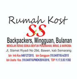 Rumah Kost harian, mingguan, Bulanan