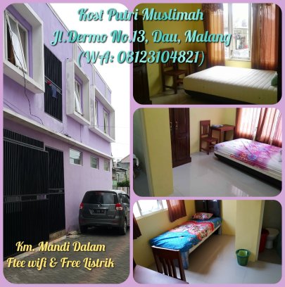 Kost Putri Mahasiswi / Karyawati