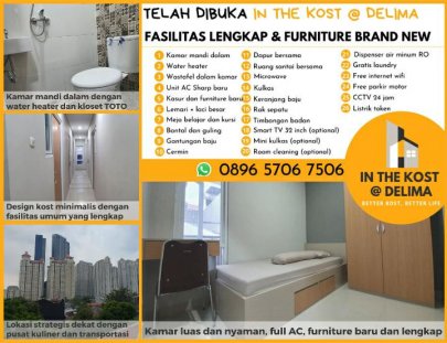 Kos brand new: In The Kost @ Delima, Tanjung Duren