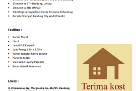 Sedia Kost Murah di Bandung