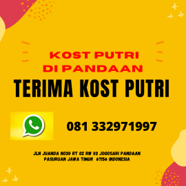 kost putridan karyawati di pandaan full wifi 