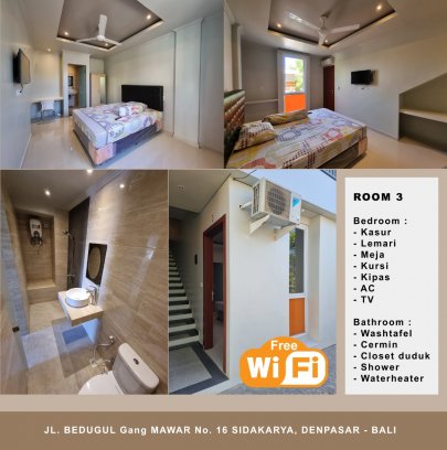 Kost Putri jalan Bedugul no.16 Gg. Mawar Sidakarya, Denpasar - Bali