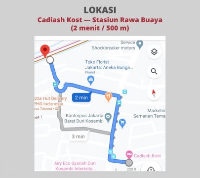 Kost 750.000 di Jakarta Barat (Cadiash Kost)