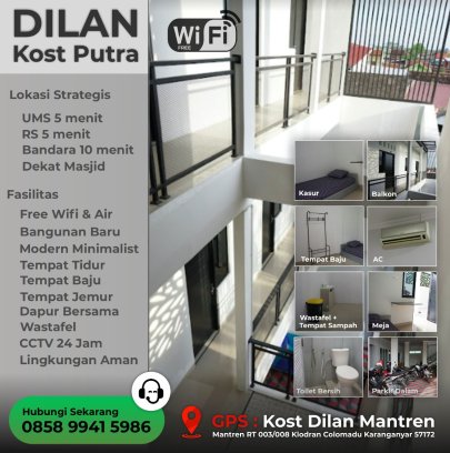 Kos Area UMS 500rb Free Wifi