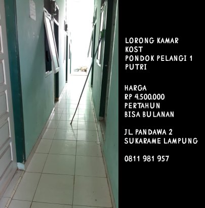 kost termurah UIN dan ITERA Bandar Lampung