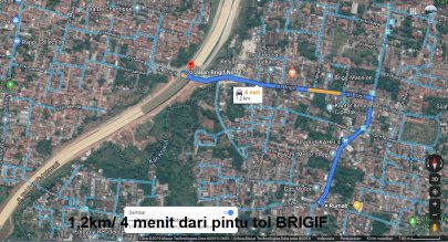 Disewakan rumah 3 Lt strategis Kahfi 1 dekat pintu tol Brigif