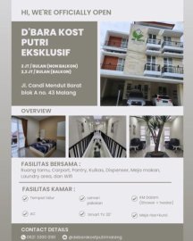 D'BARA KOST PUTRI EKSKLUSIF MALANG