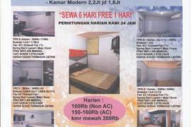 Kost murah jakarta pusat AC/Non AC