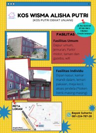 Kosan putri Dekat / sekitar Unjani Cibeber Cimahi Selatan Kota CimahiKota Cimahi