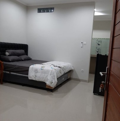 Kost Elite bergaya Apartement lengkap fasilitas ada tempat dapur isi kulkas