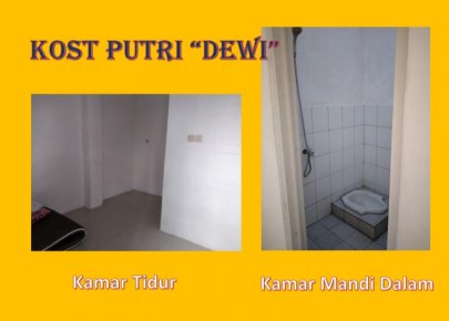 KOST PUTRI DEWI dekat gerbang Poltekkes III Jatiwarna Bekasi